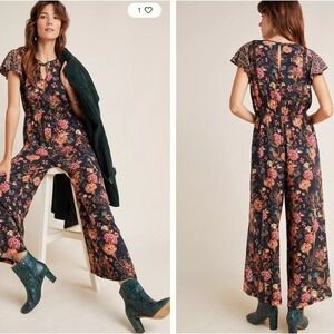 Farm Rio Lillian Wide-Leg Jumpsuit Size XS